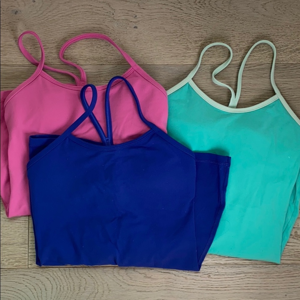 Lot of 3 lululemon “free to be” tops